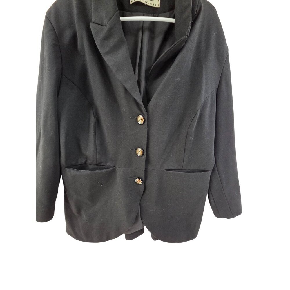 Sheryl Crow Black Riding Jacket Rhinestone Skull Blazer Size M - Picture 3 of 10